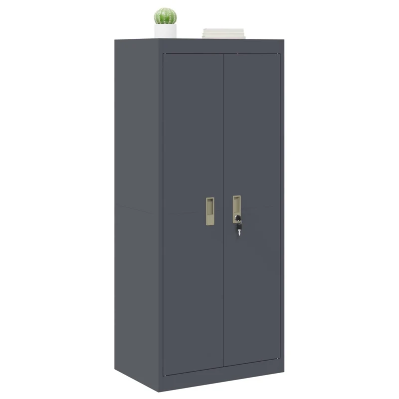 Storage Cabinet Anthracite 60 x 40 x 140 cm Steel