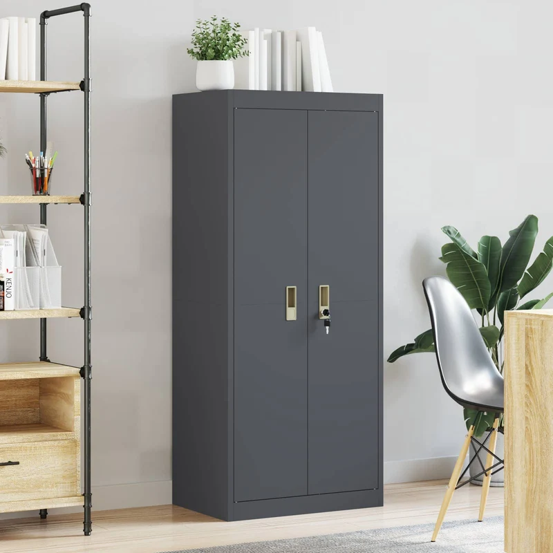 Storage Cabinet Anthracite 60 x 40 x 140 cm Steel