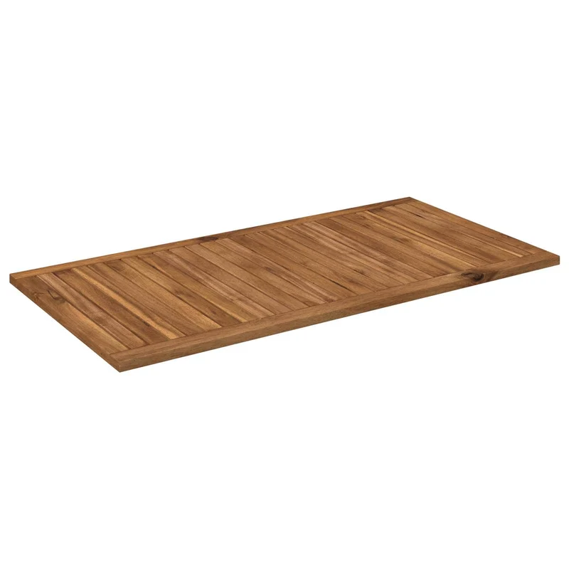 Table Top 108.5 x 55 x 2 cm Rectangular Solid Acacia Wood