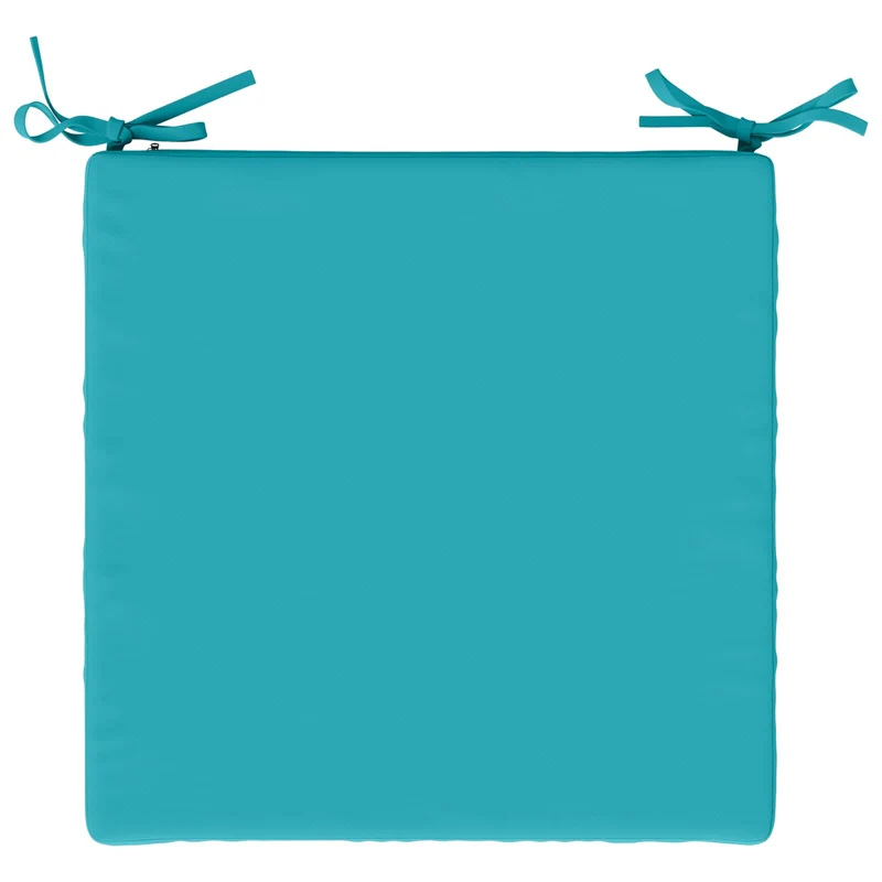 Seat Cushions SOEST 4 pcs 100% Polyester Turquoise
