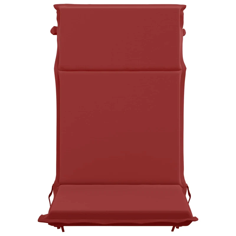 High Back Chair Cushion GEMERT 2 pcs 100% Polyester Wine Red
