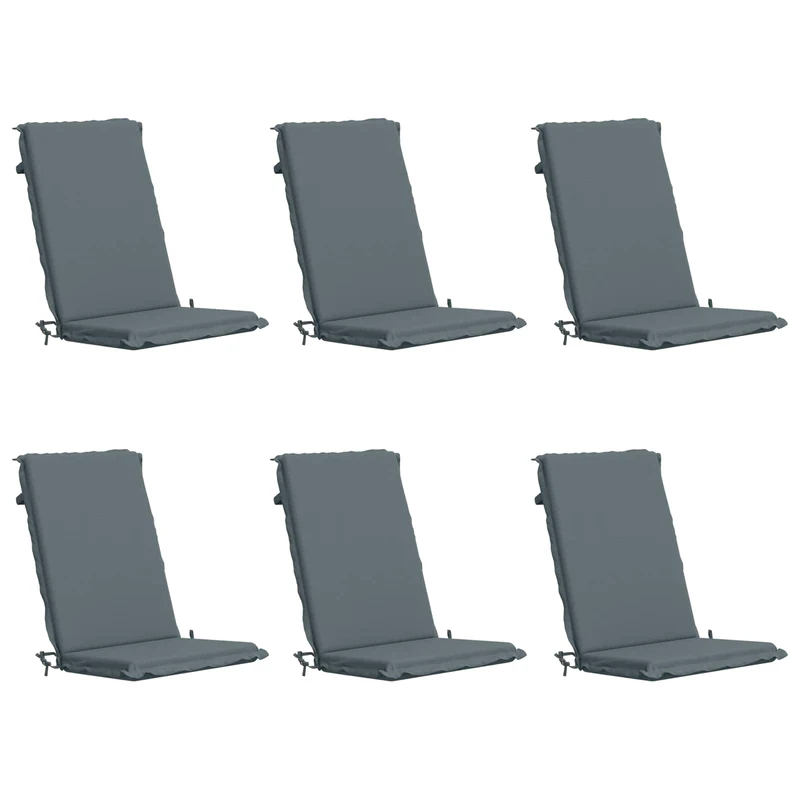 High Back Chair Cushion GEMERT 6 pcs 100% Polyester Blue