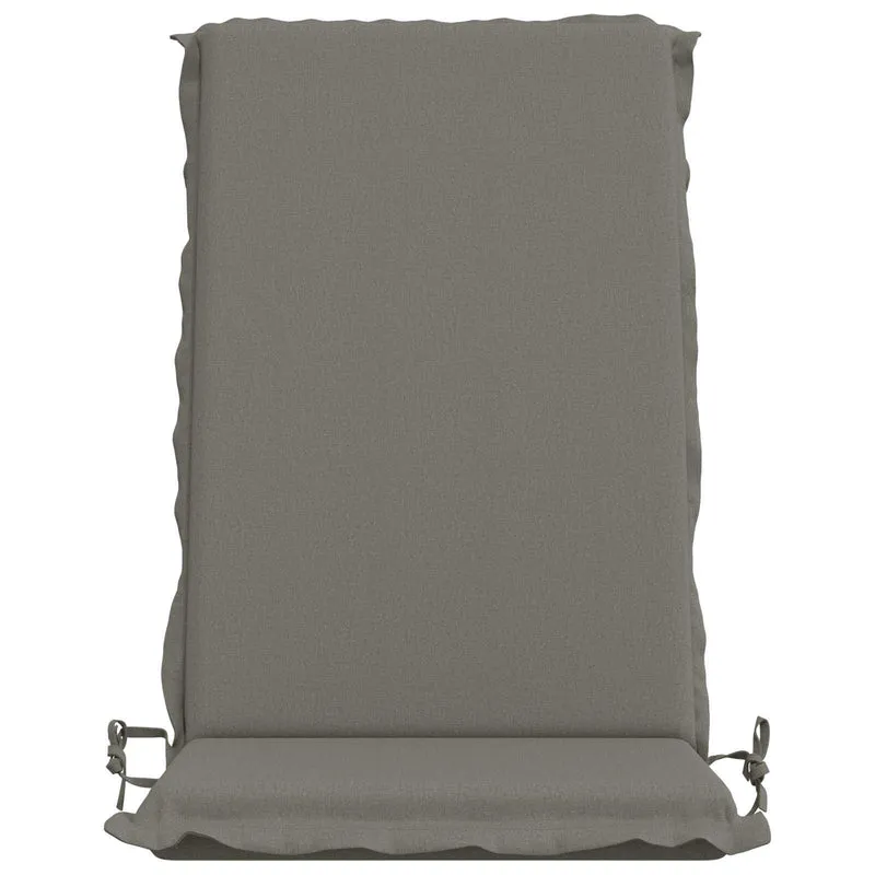 High Back Chair Cushion GEMERT 6 pcs 100% Polyester Grey