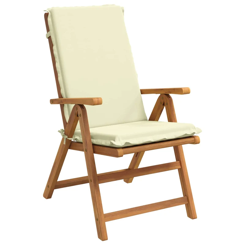 High Back Chair Cushion GEMERT 6 pcs 100% Polyester Cream