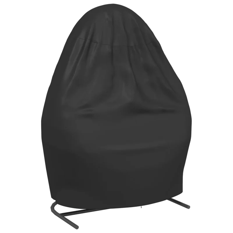 Double Egg Chair Cover Black Ø 146x210 cm 420D Oxford