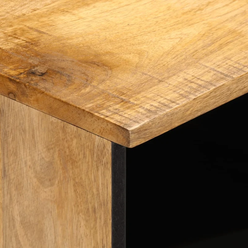 Bedside Cabinets 2 pcs 40x34x46 cm Solid Wood Rough Mango
