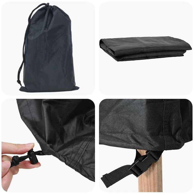 Furniture Cover Black 125 x 125 x 74 cm 210D Oxford Fabric