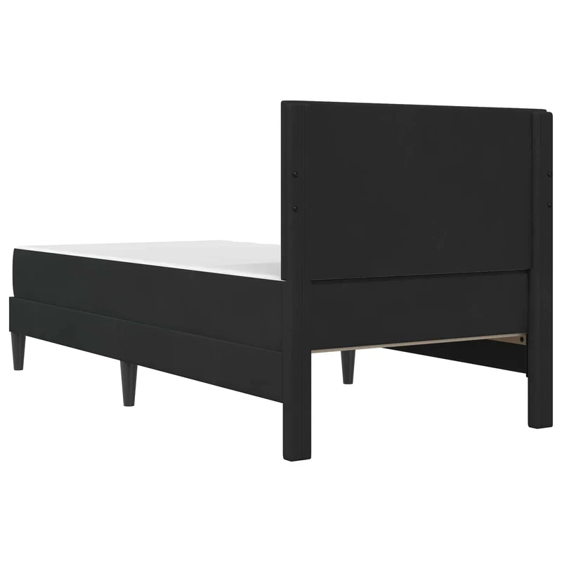 Bed Frame with Mattress Black 90 x 190 cm Velvet