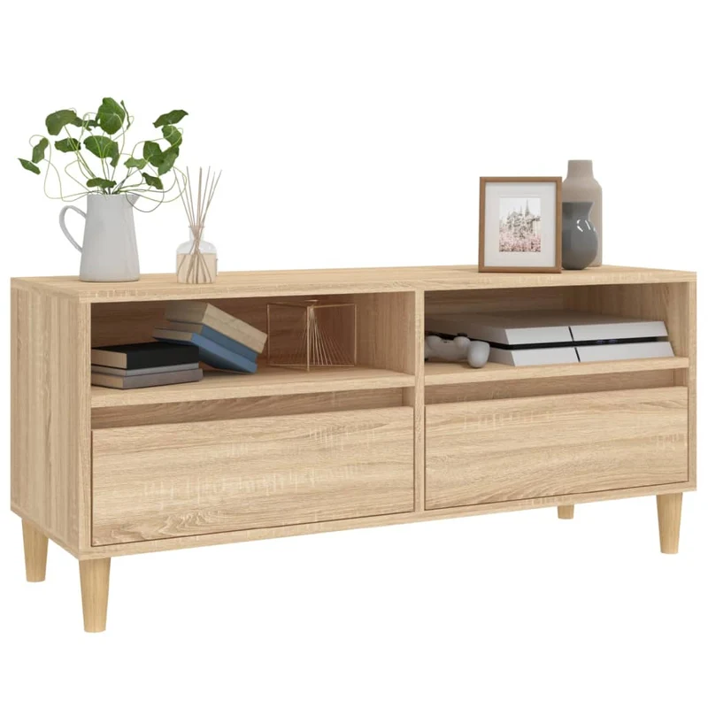 TV Cabinet Sonoma Oak 100x34,5x44,5 cm Engineered Wood