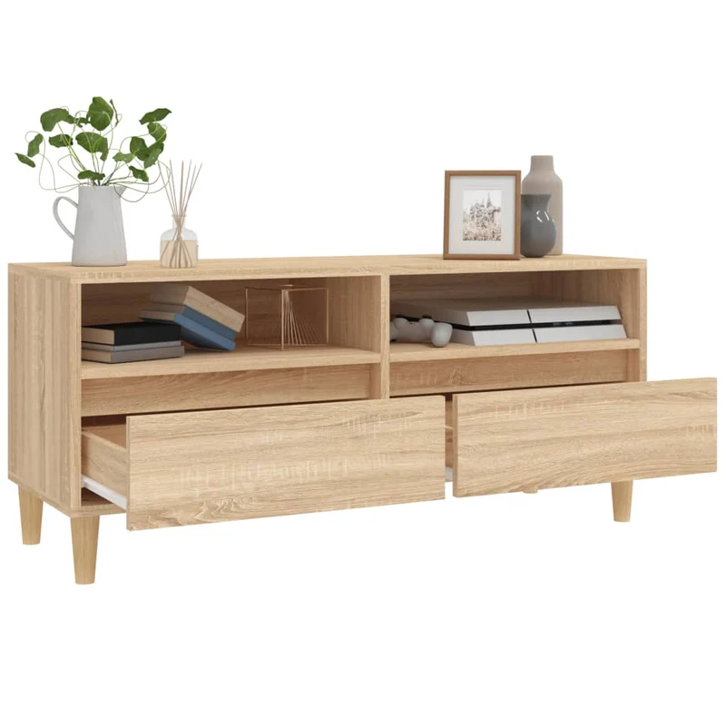 TV Cabinet Sonoma Oak 100x34,5x44,5 cm Engineered Wood