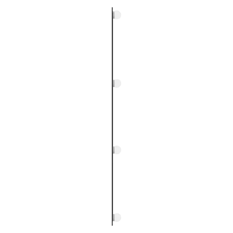 Wall Mirror with LED Lights 40x100 cm Glass Rectangle