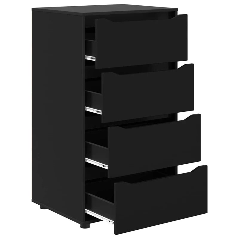 Storage Cabinets 60 x 48 x 105 cm Engineered Wood Black