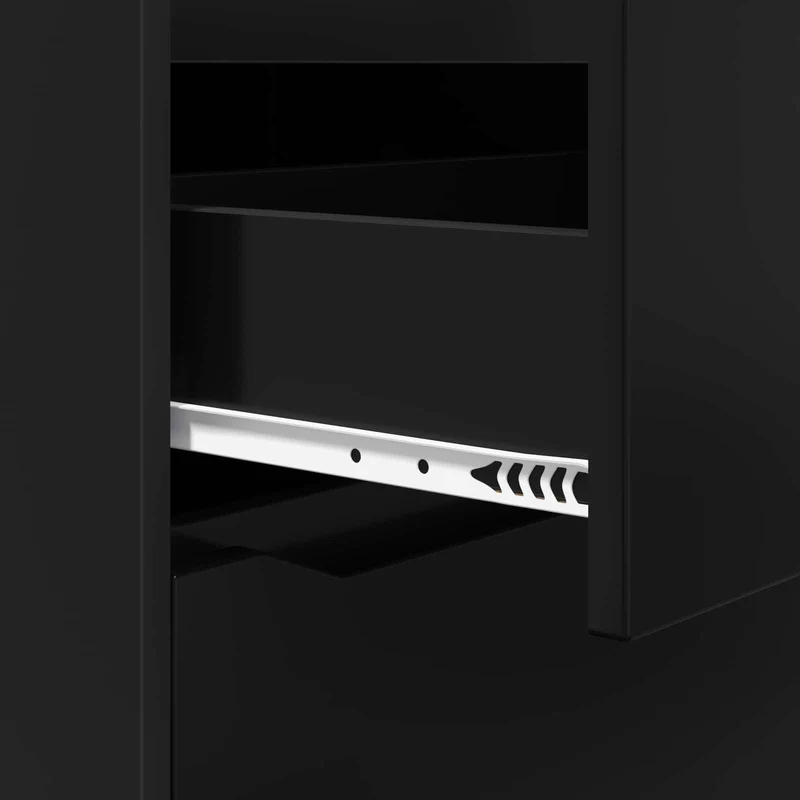 Storage Cabinets 60 x 48 x 105 cm Engineered Wood Black