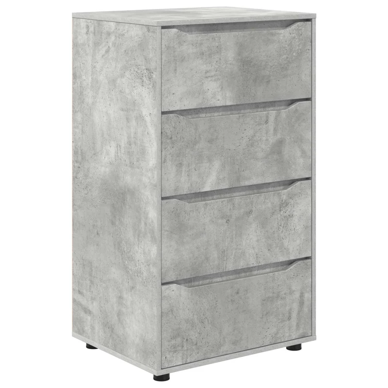 Storage Cabinets 60 x 48 x 105 cm Engineered Wood Concrete Grey