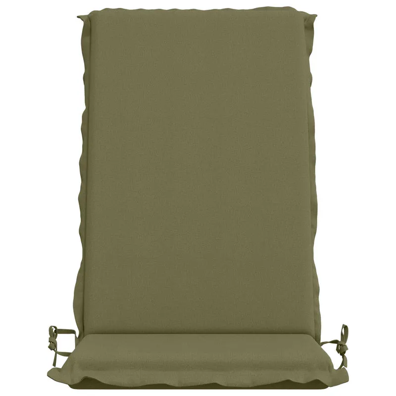 High Back Chair Cushion GEMERT 2 pcs 100% Polyester Olive Green