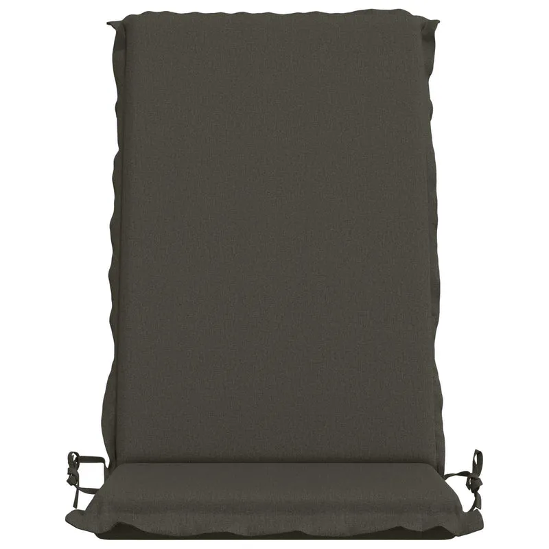 High Back Chair Cushion GEMERT 2 pcs 100% Polyester Anthracite