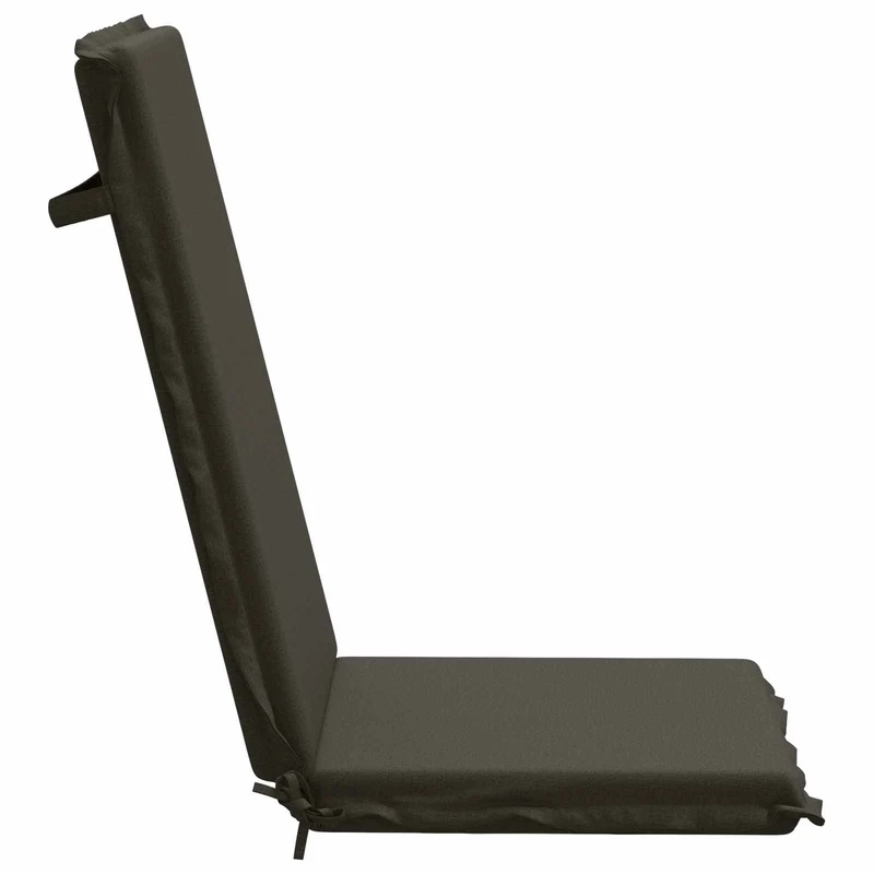 High Back Chair Cushion GEMERT 2 pcs 100% Polyester Anthracite
