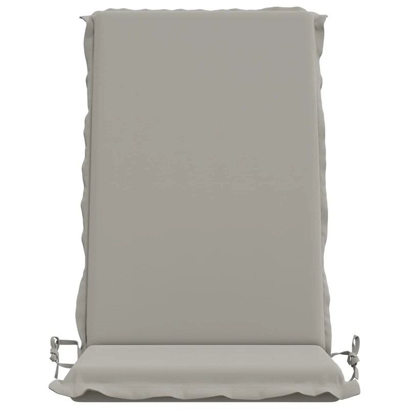 High Back Chair Cushion GEMERT 6 pcs 100% Polyester Grey