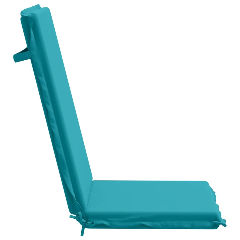 High Back Chair Cushion GEMERT 2 pcs 100% Polyester Turquoise