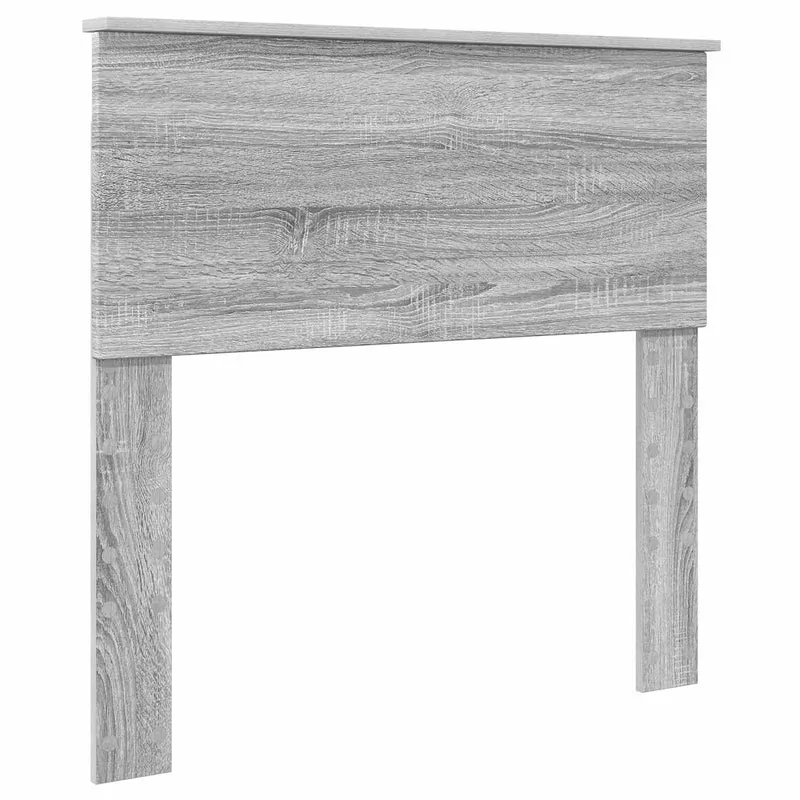 Bed Frame Grey Sonoma 70 x 190 cm Engineered Wood