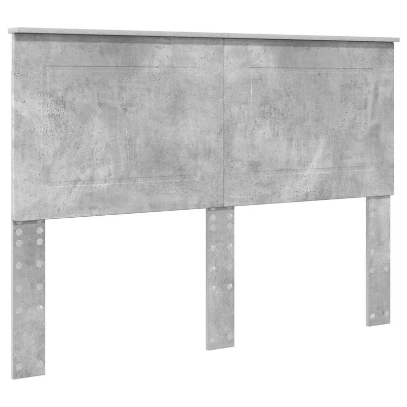 Bed Frame with Drawer Concrete Grey 140 x 190 cm Engineer Wood