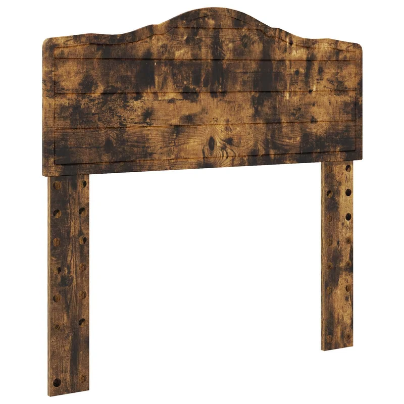 Bed Frame with Drawer Smoked Oak 90 x 200 cm Engineer Wood