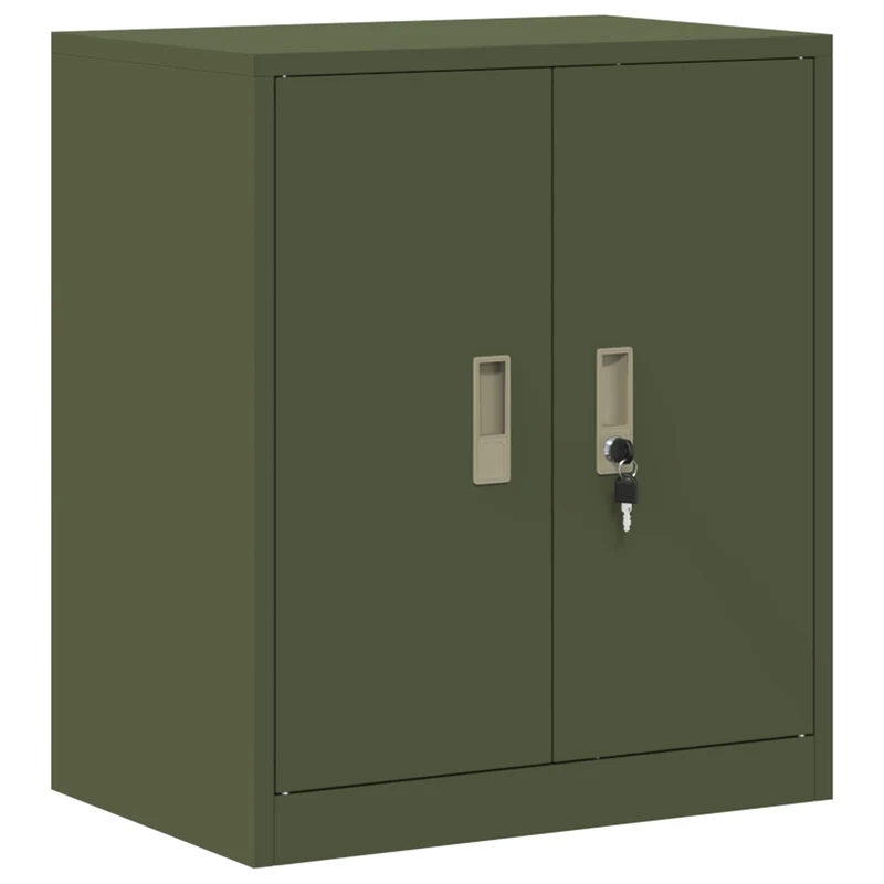 Storage Cabinet Olive Green 60 x 40 x 70 cm Steel