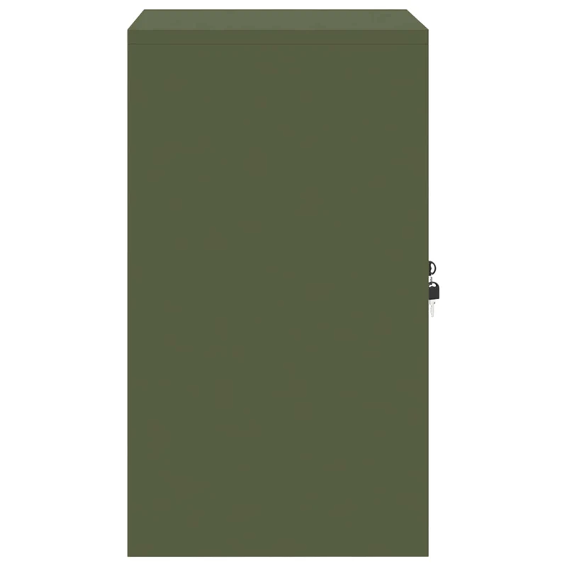Storage Cabinet Olive Green 60 x 40 x 70 cm Steel