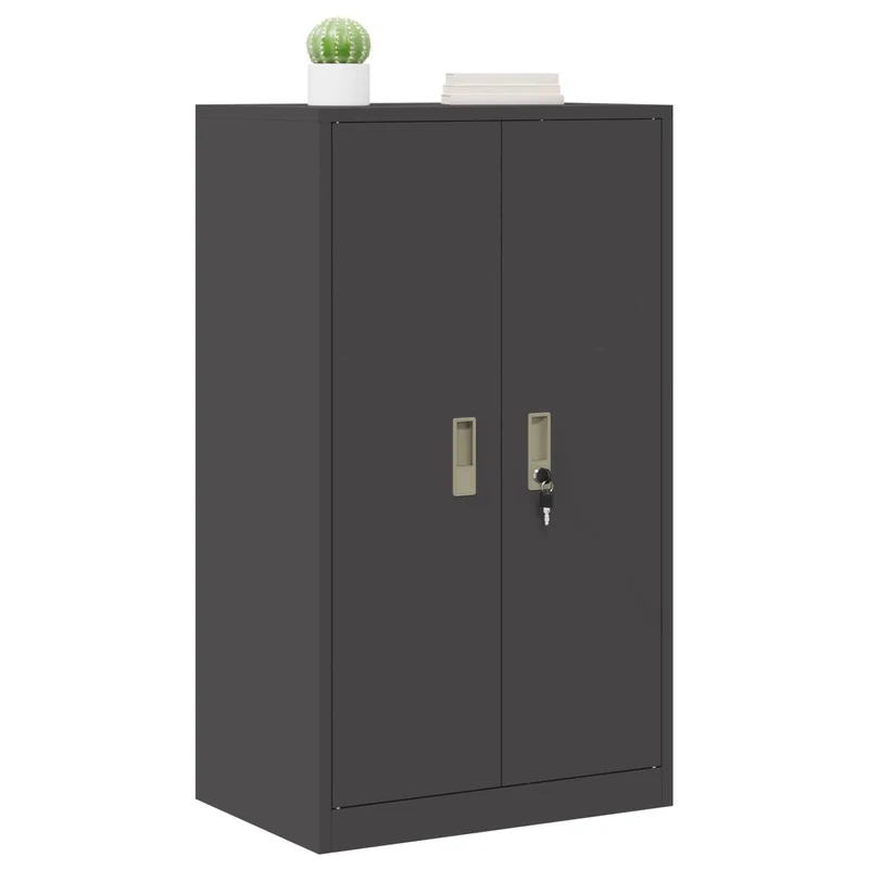 Storage Cabinet Black 60 x 40 x 105 cm Steel