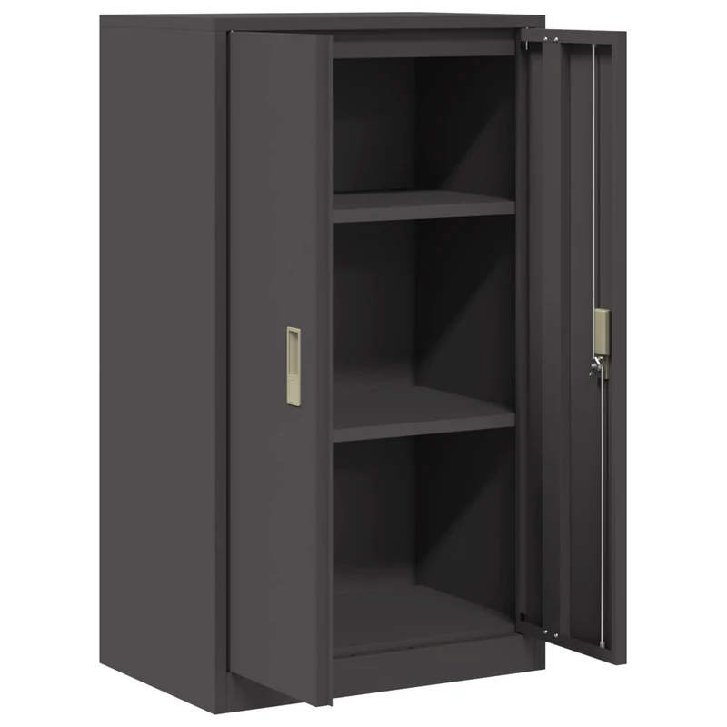 Storage Cabinet Black 60 x 40 x 105 cm Steel