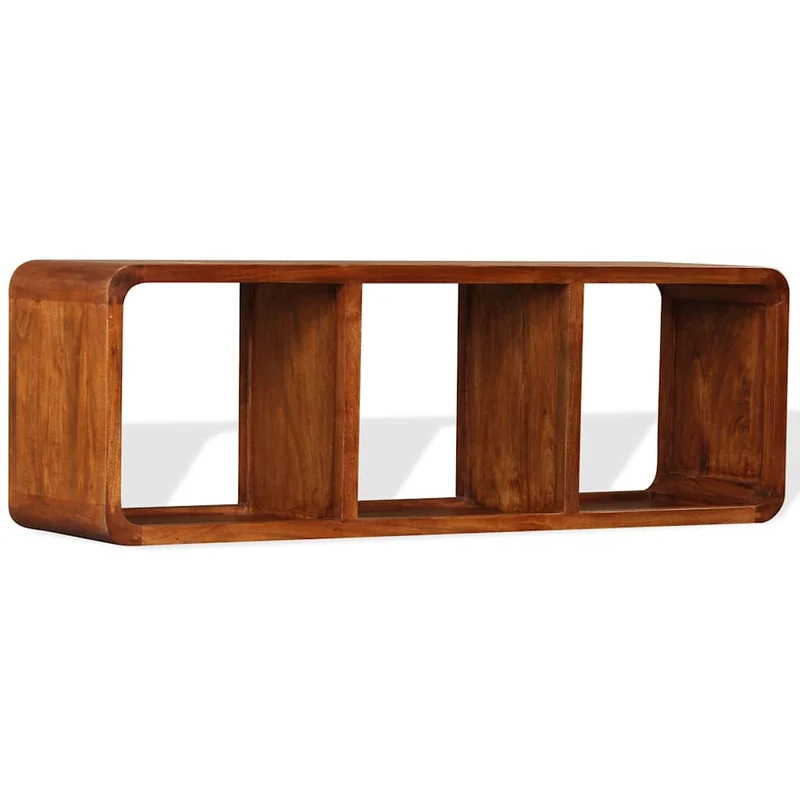 TV Cabinet Solid Wood with Honey Finish 120x30x40 cm