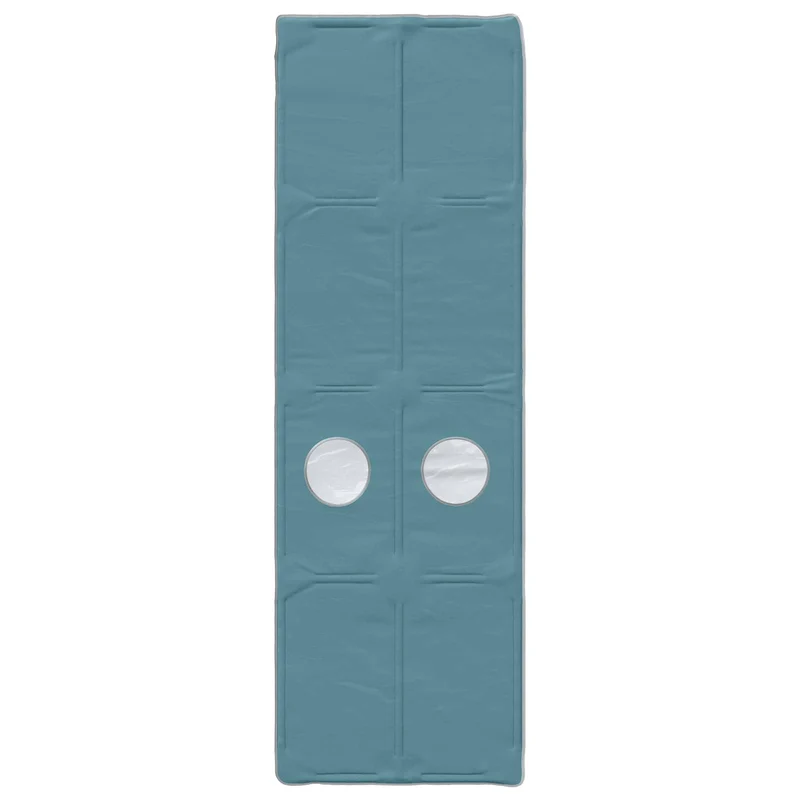 Bed with Tunnel 4 pcs White and Light Blue Engineered Wood