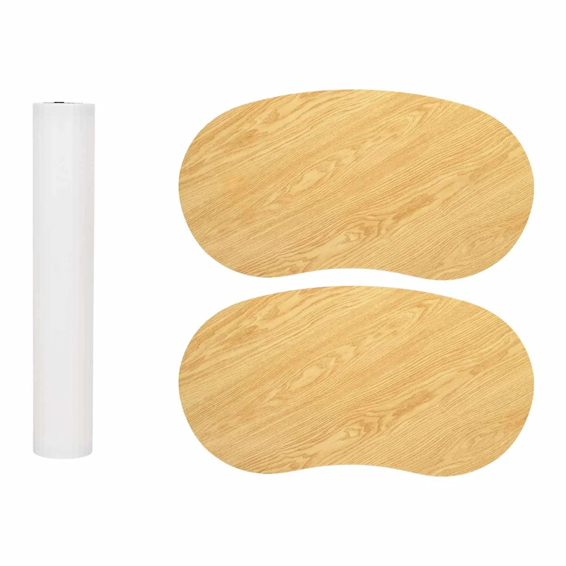 Trade Show Counter Light Brown and White 90 x 48 x 93 cm