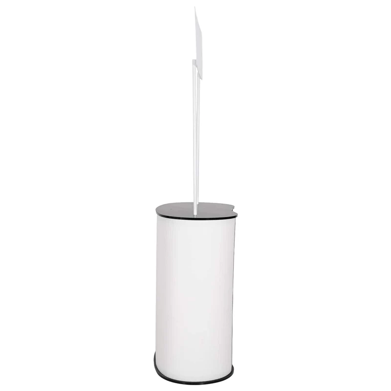 Trade Show Counter Black and White 90 x 48 x 200 cm