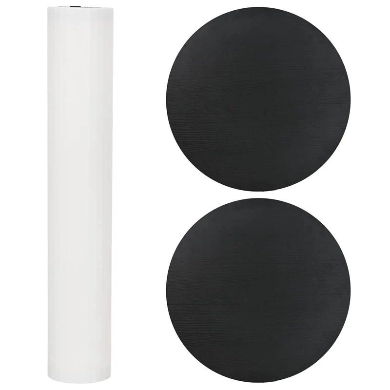 Trade Show Counter Black and White Ø 60 x 93 cm