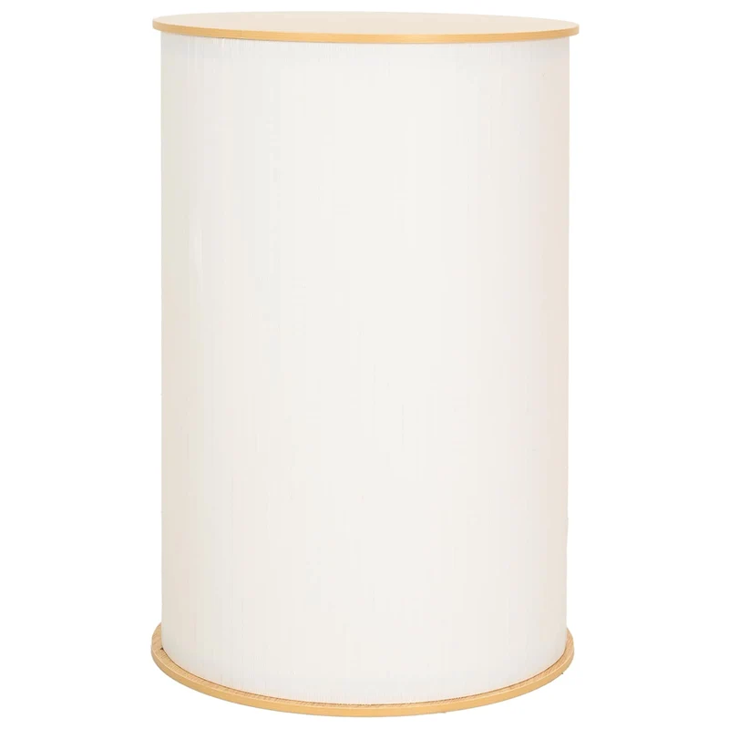 Trade Show Counter Light Brown and White Ø 60 x 93 cm