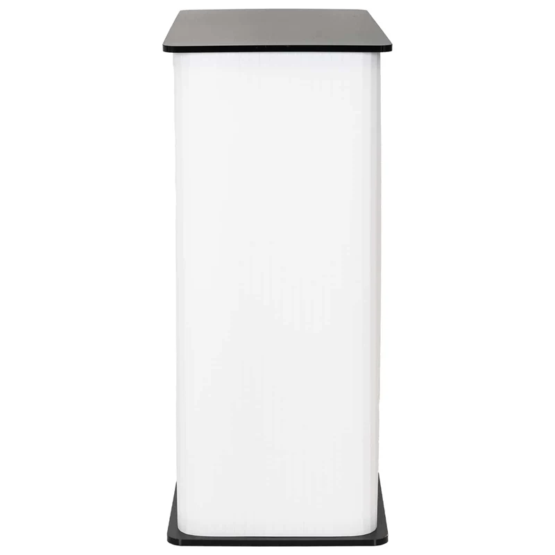 Trade Show Counter Black and White 80 x 40 x 93 cm