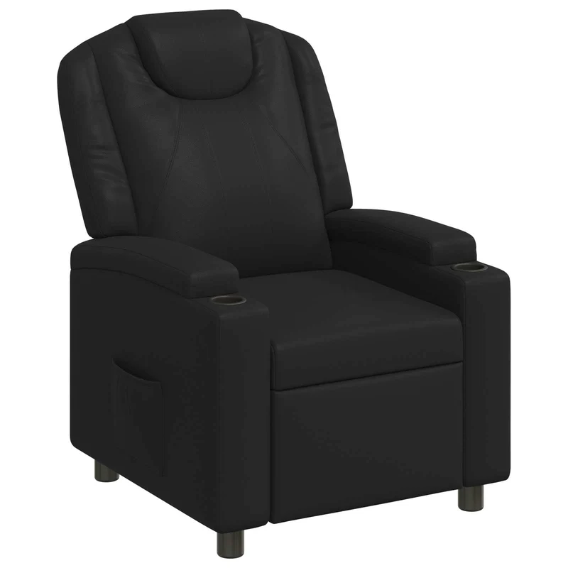 Recliner Chair Black 75 x 95 x 106 cm Fabric