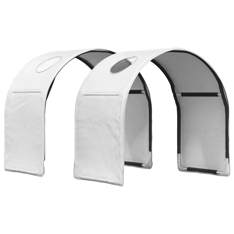 Bed with Tunnel 3 pcs White Engineered Wood