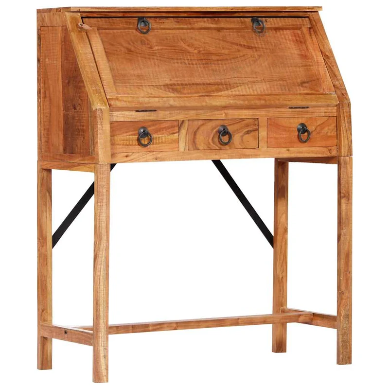248098 vidaXL Writing Desk 90x40x107cm Solid Acacia Wood