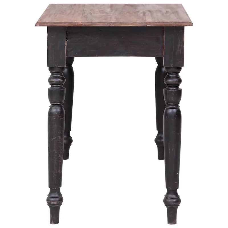 283907 vidaXL Desk with 3 Drawers 117x57x75 cm Solid Mahogany Wood