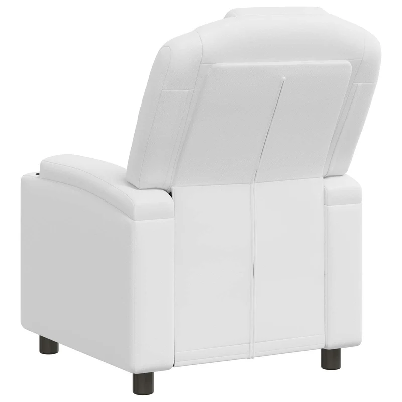 Recliner Chair White 75 x 95 x 106 cm Fabric