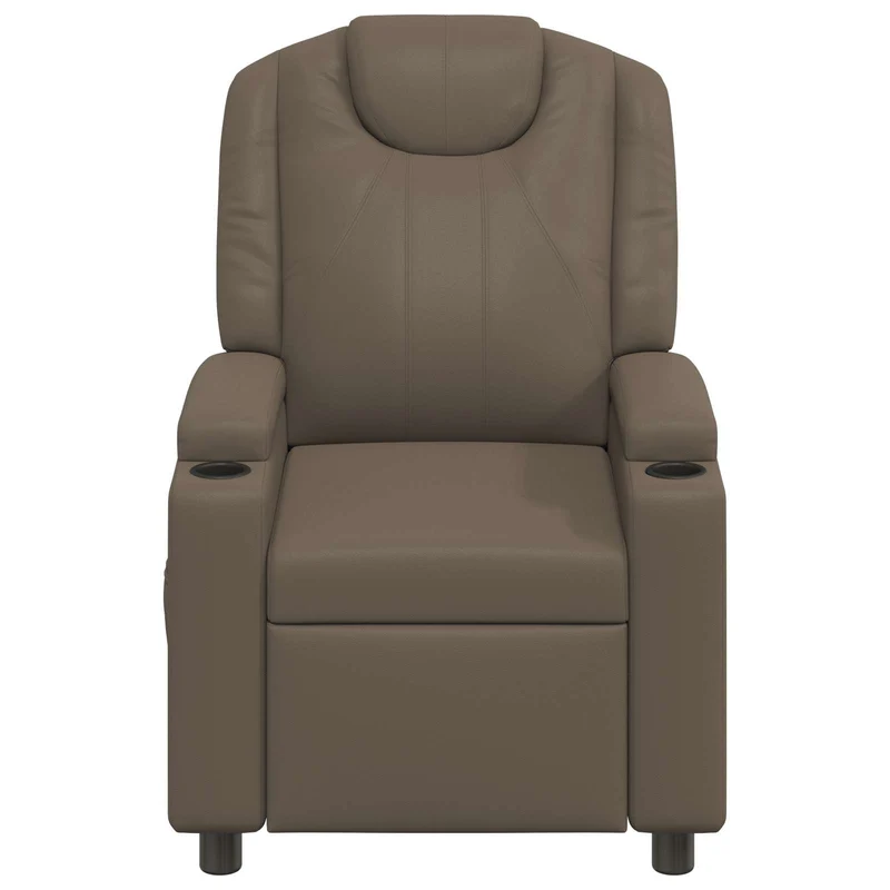 Recliner Massage Chair Grey 75 x 95 x 106 cm Fabric