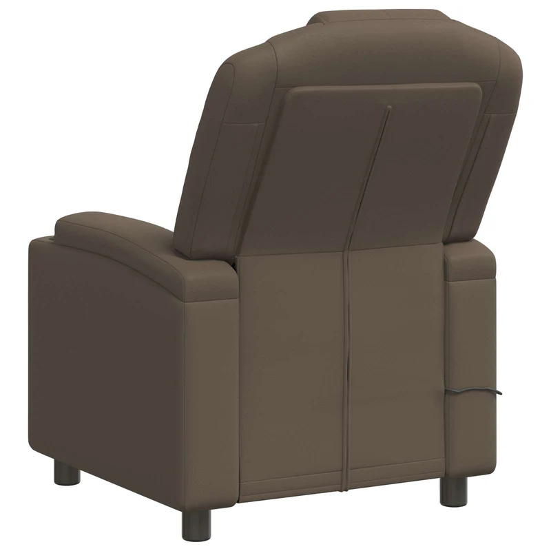 Recliner Massage Chair Grey 75 x 95 x 106 cm Fabric