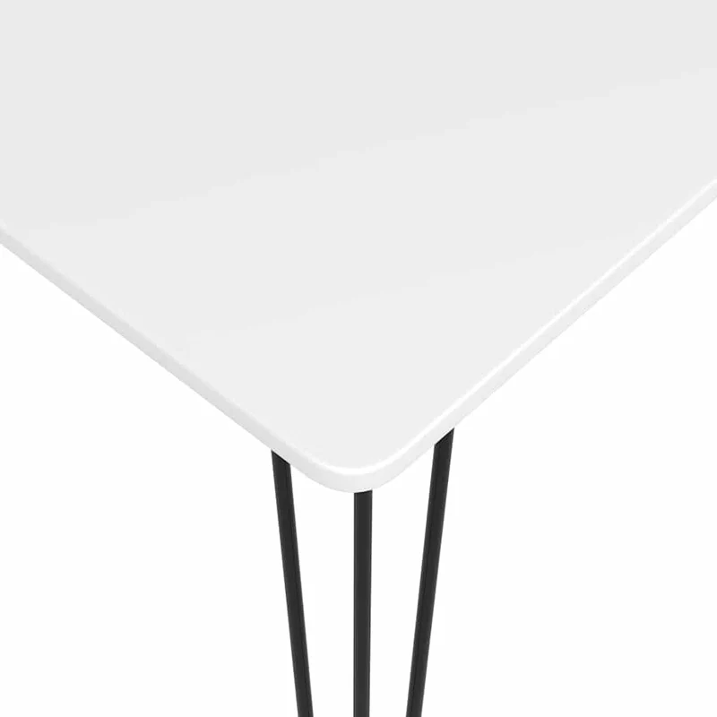 5 Piece Bar Set White and Black