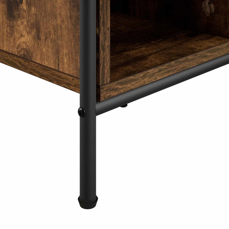 Coffee Table Smoked Oak 90 x 90 x 41 cm Engineered Wood
