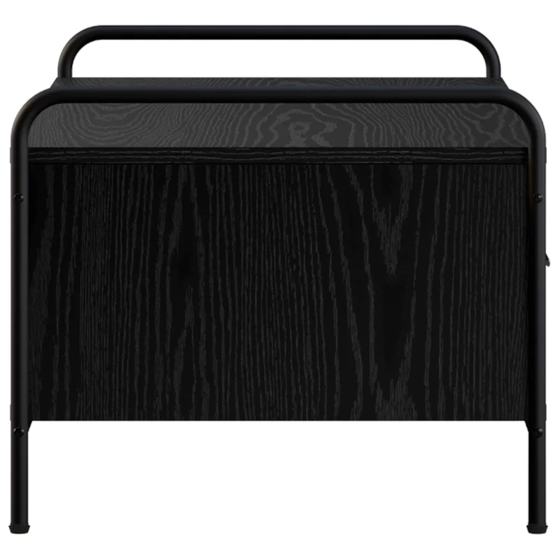 Coffee Table Black Oak 99.5 x 49 x 41 cm Engineered Wood