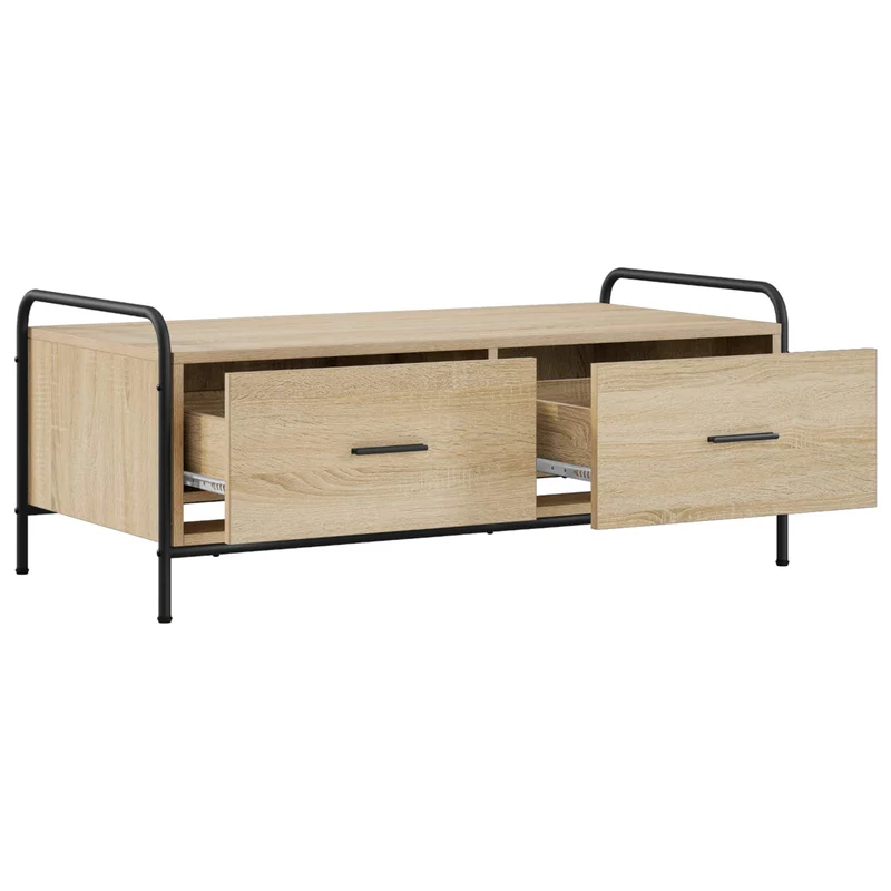 Coffee Table Sonoma Oak 99.5 x 49 x 41 cm Engineered Wood