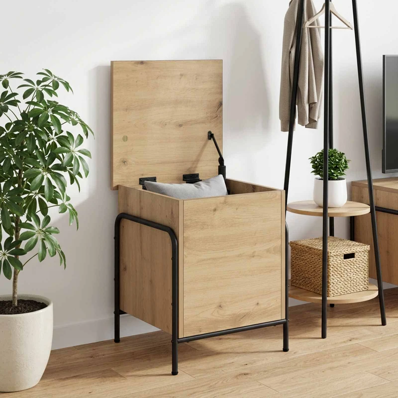 Storage Box Artisan Oak 40.5 x 40 x 49.5 cm Engineered Wood