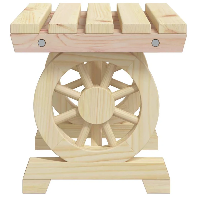 5 Piece Garden Dining Set Solid Wood Fir
